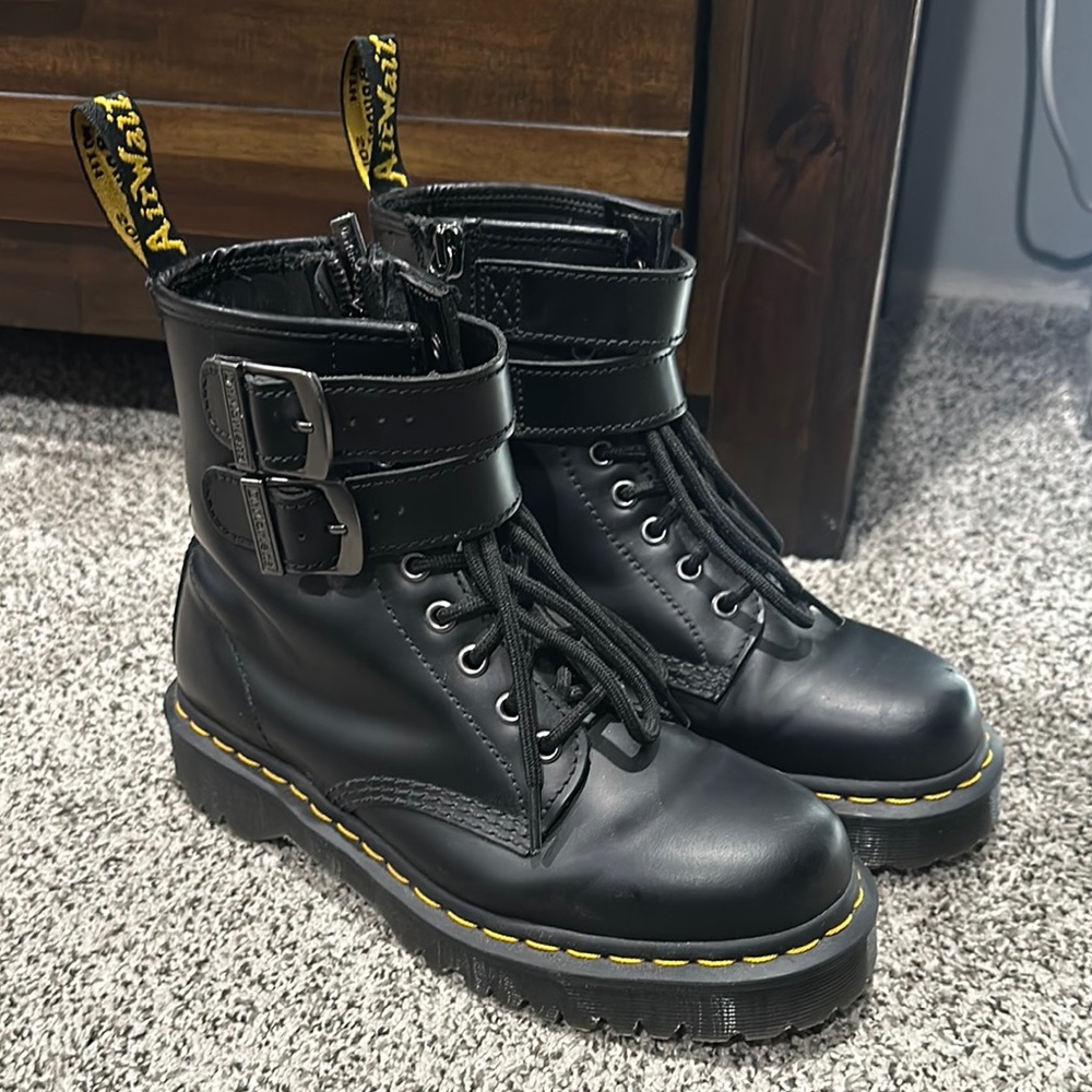 Dr. Martens Black Leather Boots